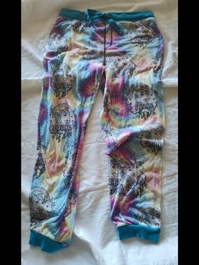 Top Drawer Unicorn Squad Tie Dye Joggers, Size Medium